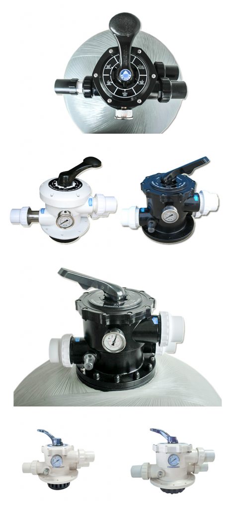 multiport backwash valves for top-mount sand filters - Sand Filters - 4